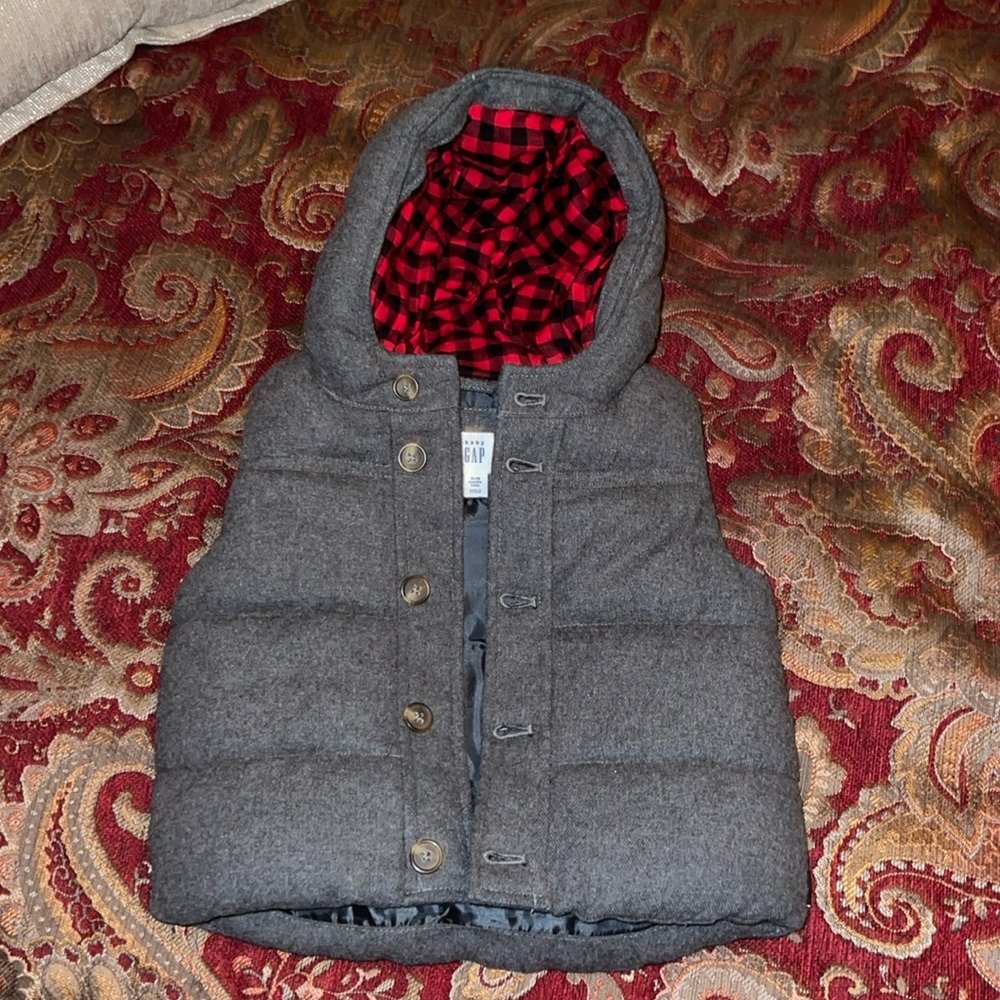 Baby Gap sleeveless winter puffer.